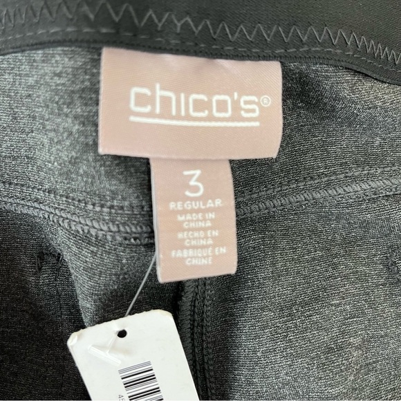 Chico’s Heather Gray Ponte Slim Leg Pants - Picture 9 of 16